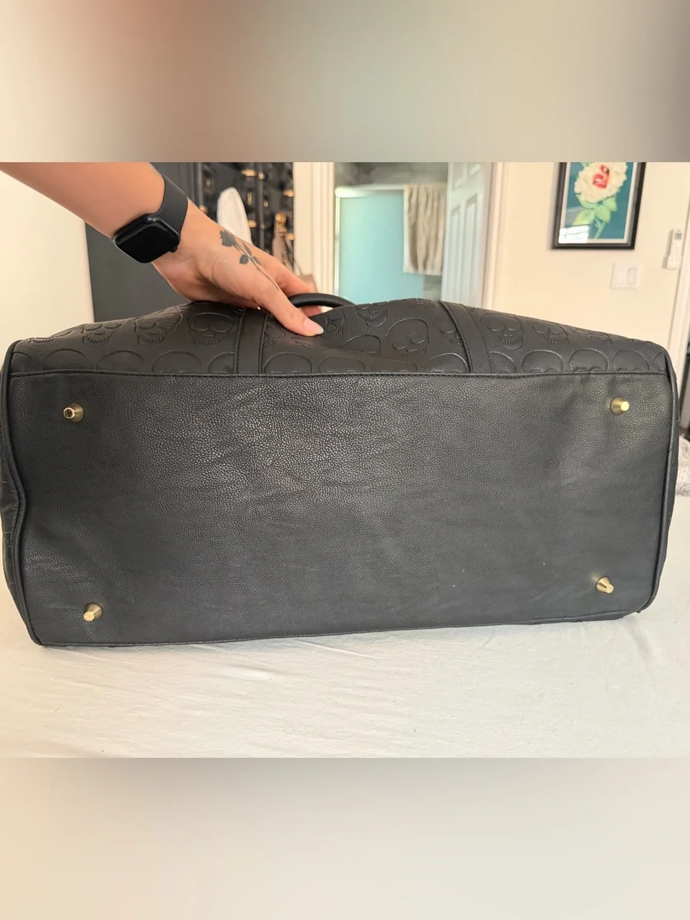 Betsy Johnson Skull Duffel Bag